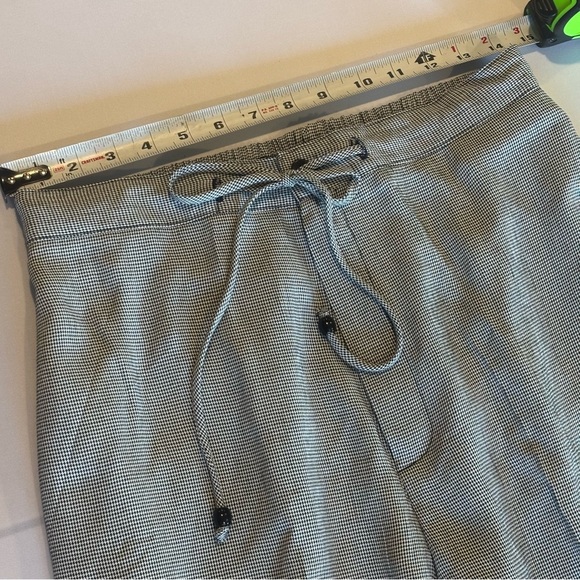 VINTAGE STEPHANIE PARKS‎ High Waist Black & White Pattern Mom Pants 90s Medium - Picture 12 of 15